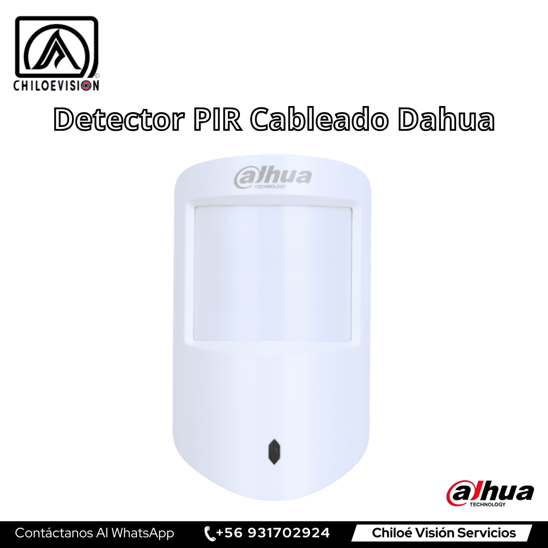 Detector de Movimiento PIR Cableado Dahua – Instalación en Chiloé