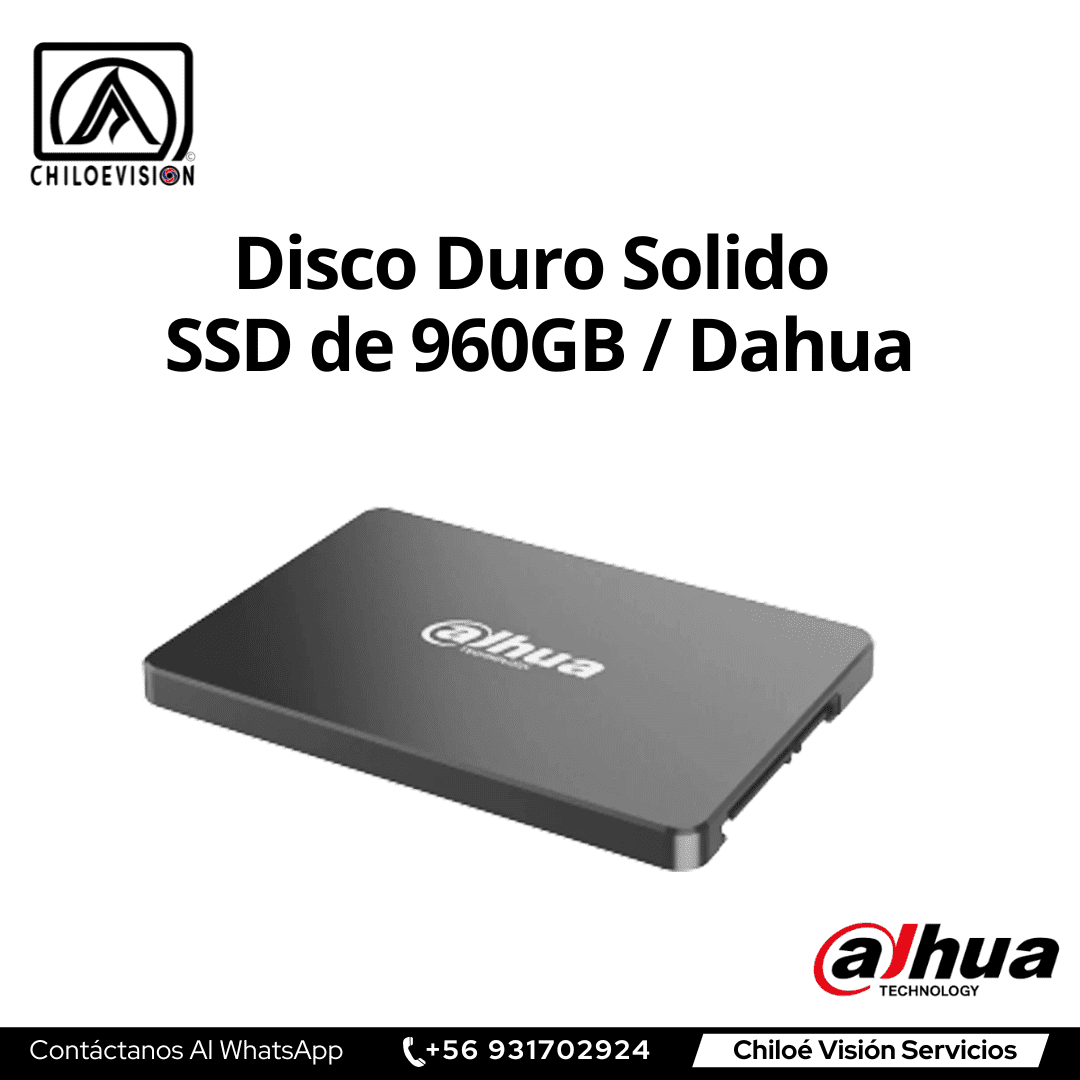 Disco duro para video vigilancia Dahua disponible con instalación en Chiloé