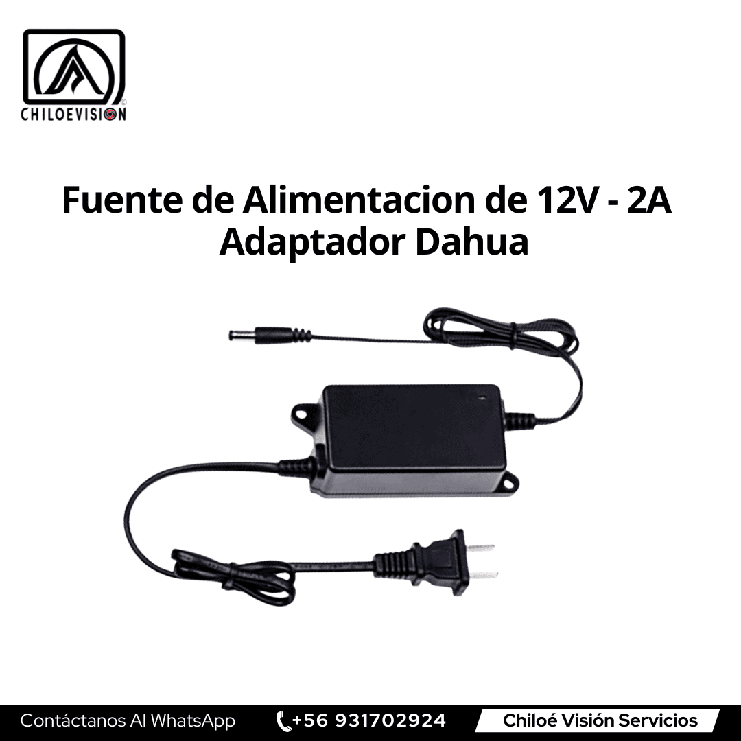 Fuentes de poder y alimentación 12V para sistemas de seguridad en Chiloé