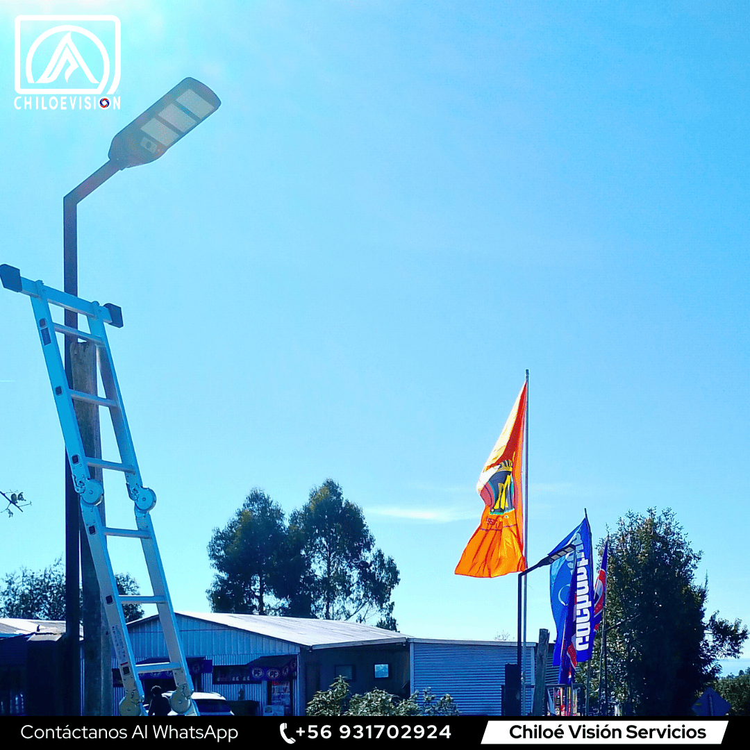 Instalación de Luces y Focos LED Solares y Eléctricos en Castro, Chiloé – Chiloé Visión SpA