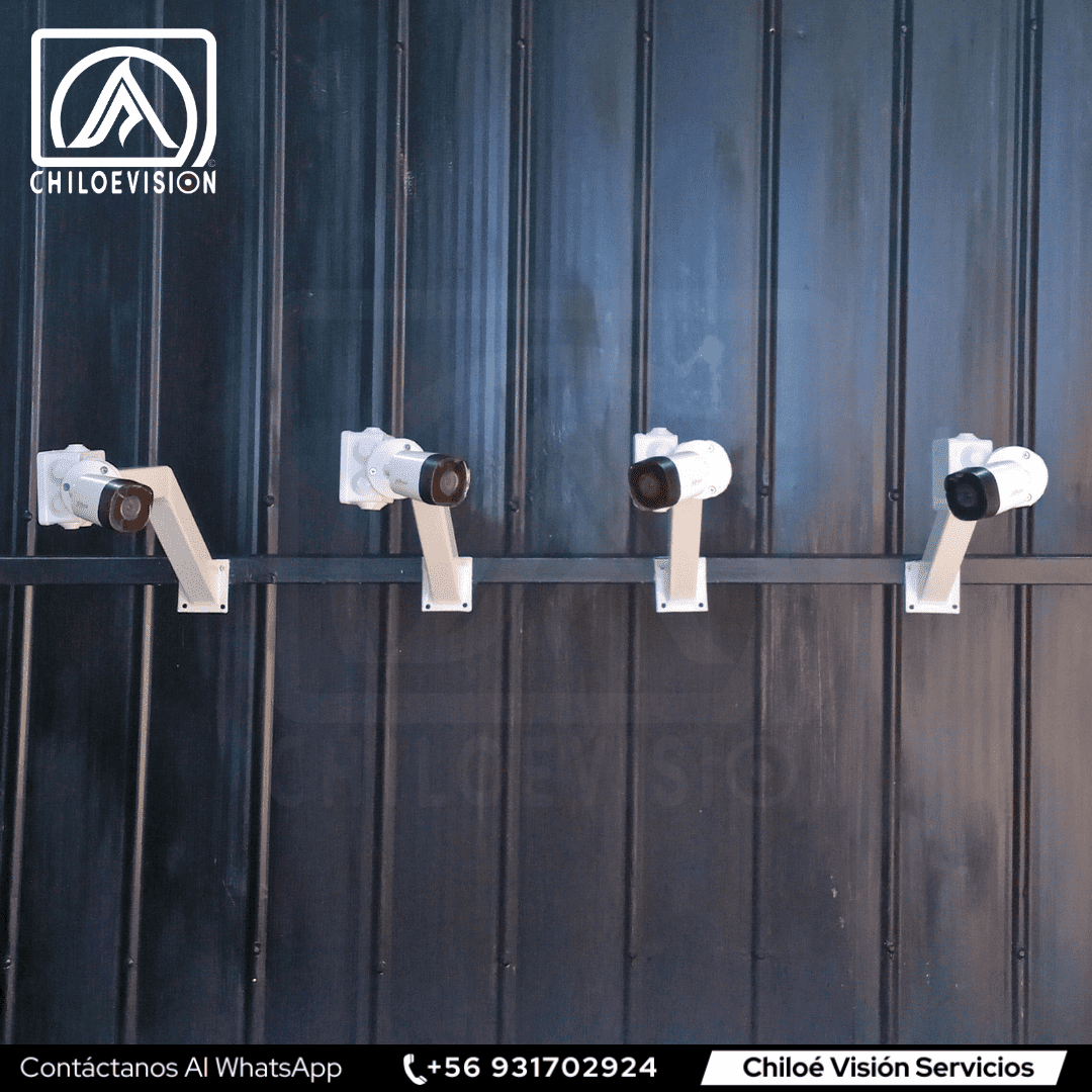 Cámara de Seguridad con Soporte Metálico – Instalación a Domicilio en Chiloé