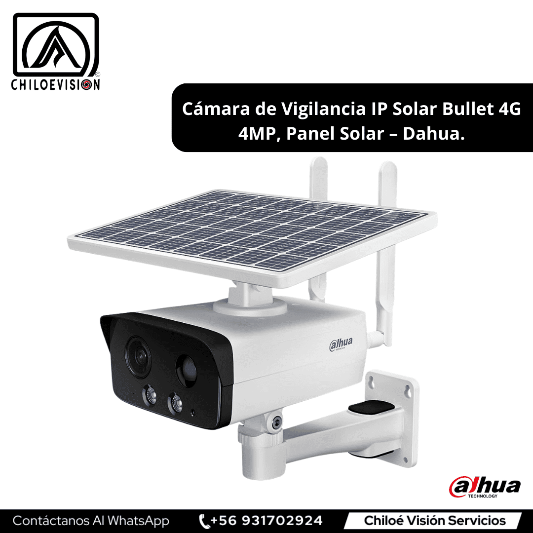 Cámara de Seguridad con Panel Solar en Quellon, Chiloé / Dahua