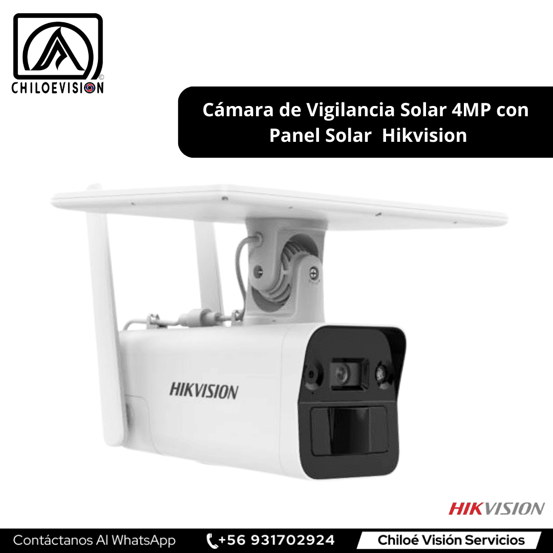 Cámara de seguridad y Vigilancia Solar en Quinchao, Chiloé / Hikvision