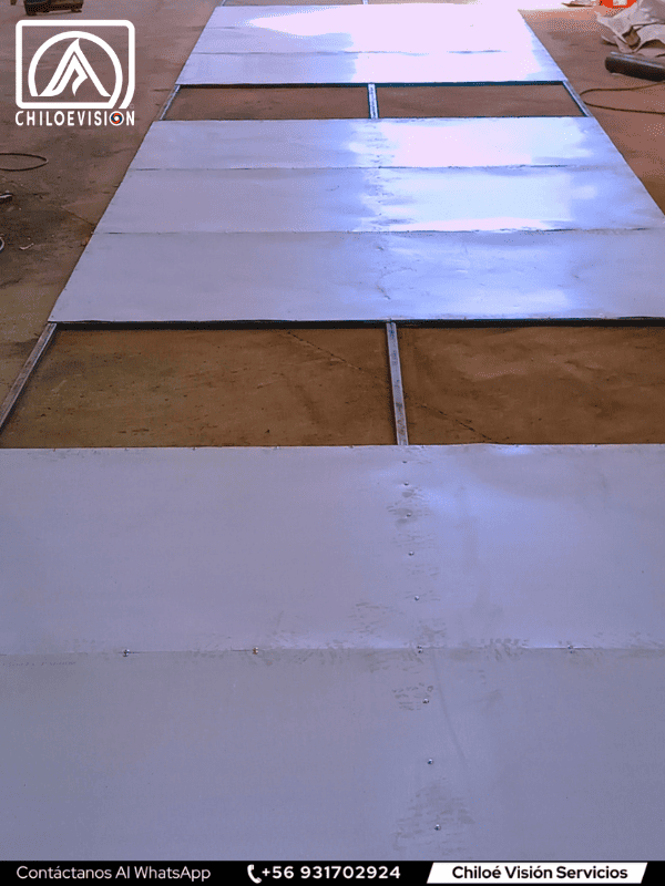 Fabricación de estructura para gigantografía en Chiloé 