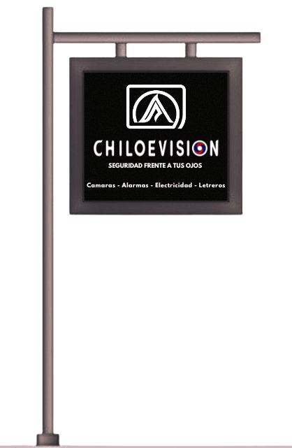 Letrero luminosoen Chiloé