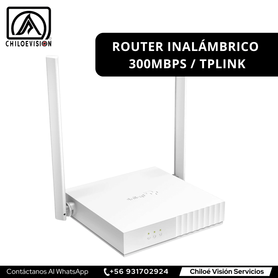 Router Inalámbrico WiFi 300Mbps – TP-Link en Chiloé | Chiloe Vision SpA