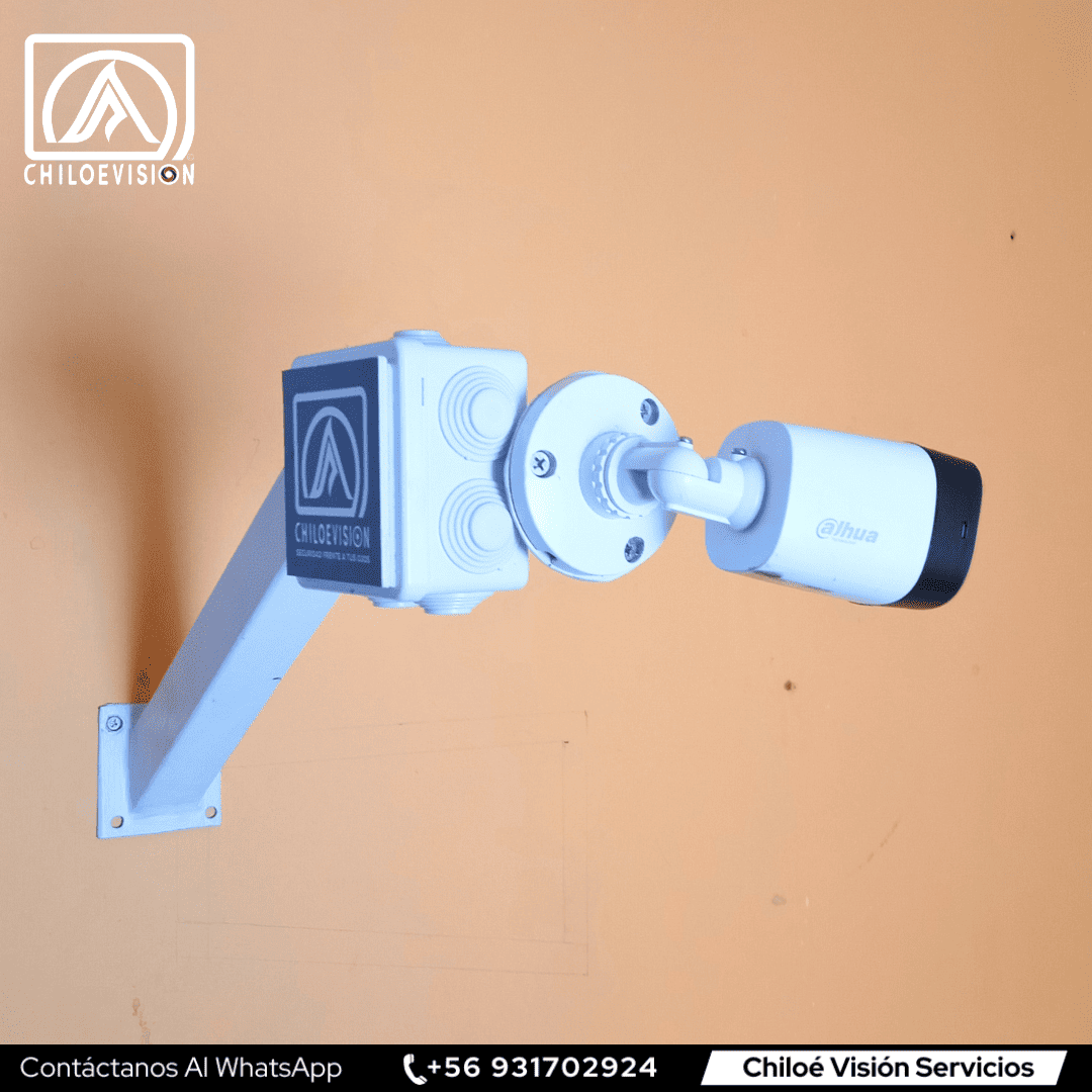 cámaras de seguridad con soporte metálico en Ancud