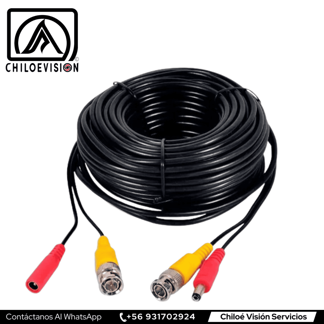 Cables para cámaras de seguridad en Chiloé