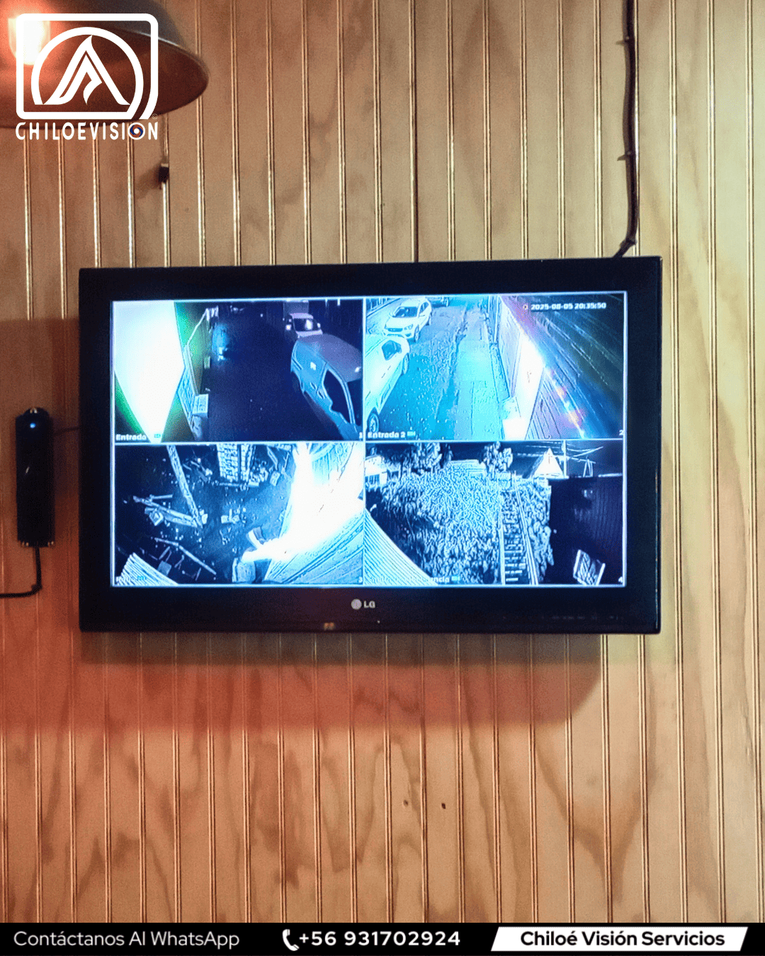 Instalación de Soporte y TV en Chiloé