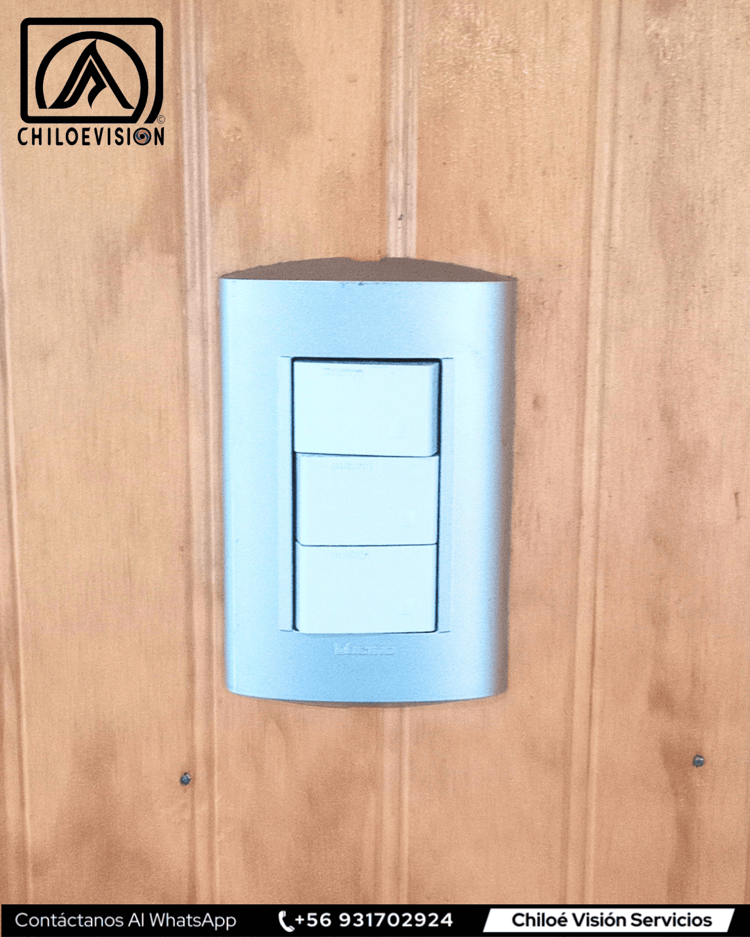 Instalación de Interruptor Triple en Chiloé