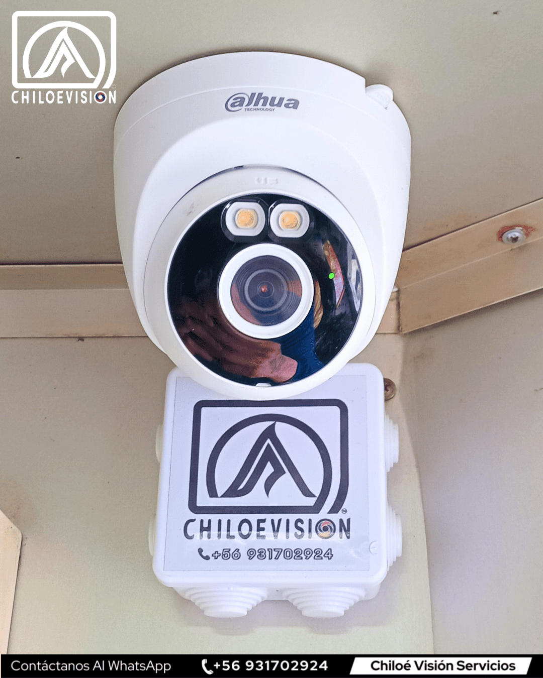 Instalación de Cámaras WiFi Domo en Chiloé