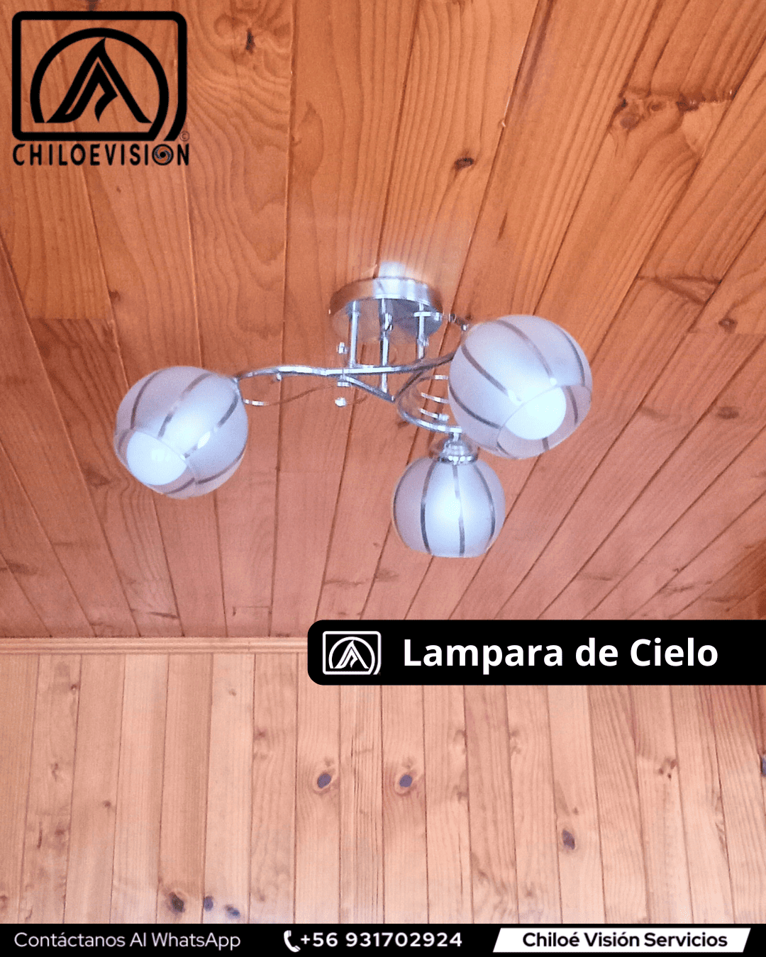 Instalación de lámparas en Chonchi