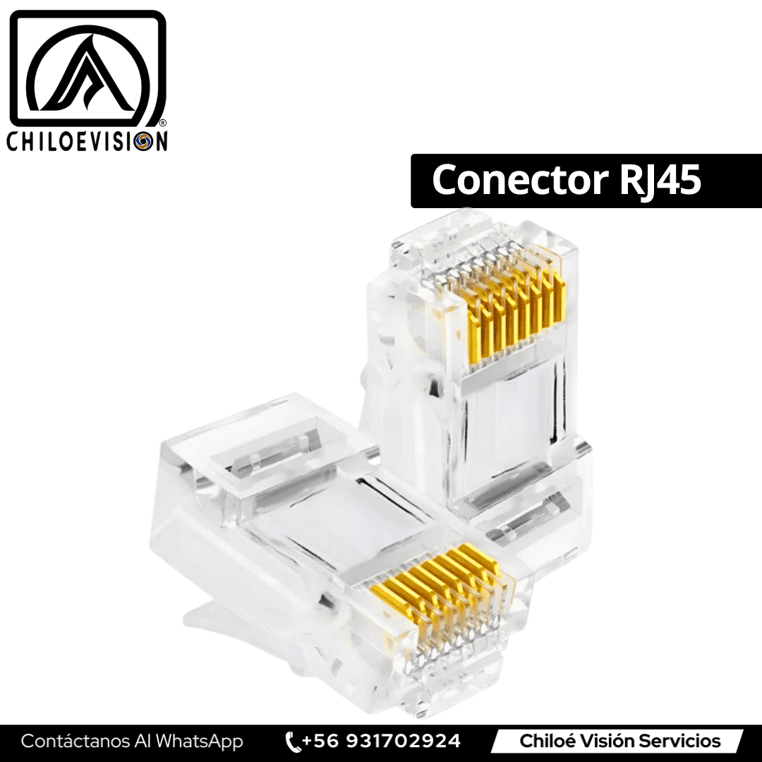 Conector RJ45 en Chiloé