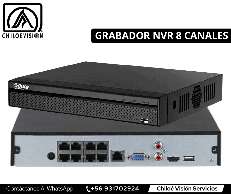 Grabador NVR 8 Canales