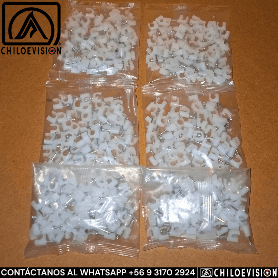 Grapas Plásticas para Cableado 