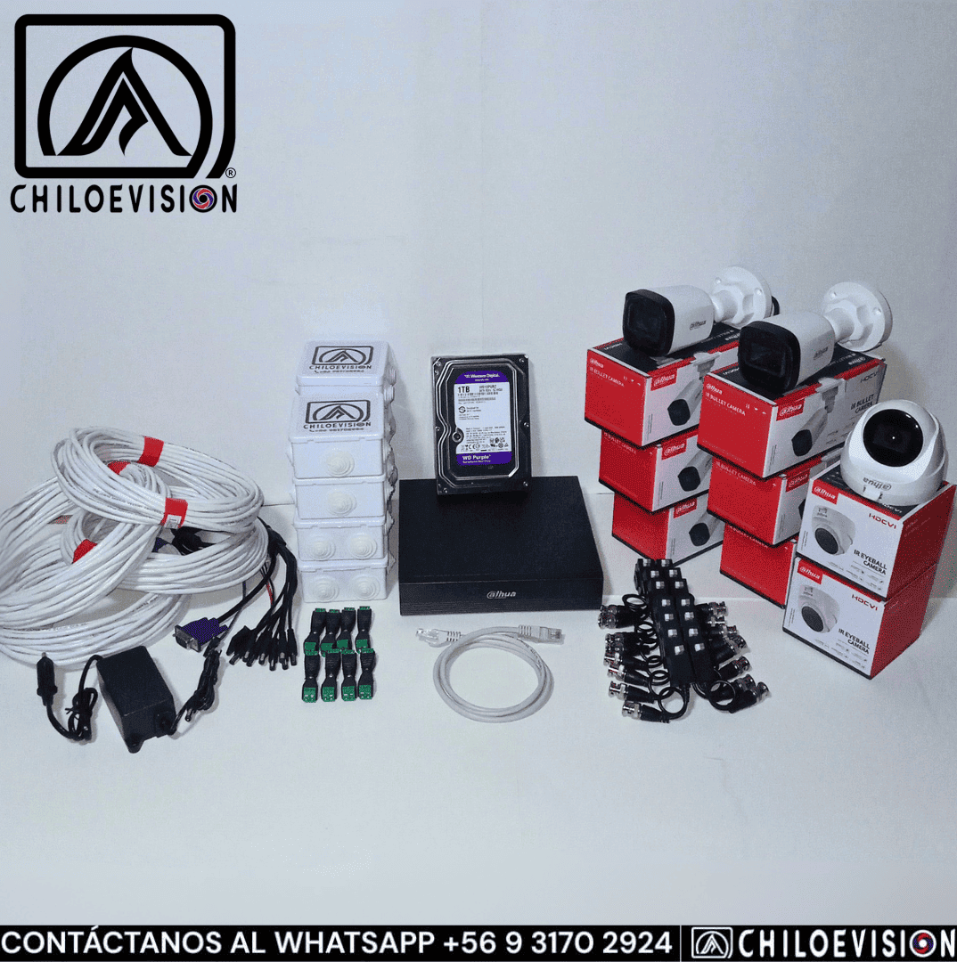 Kit CCTV de 8 Cámaras en Chiloé, Chile