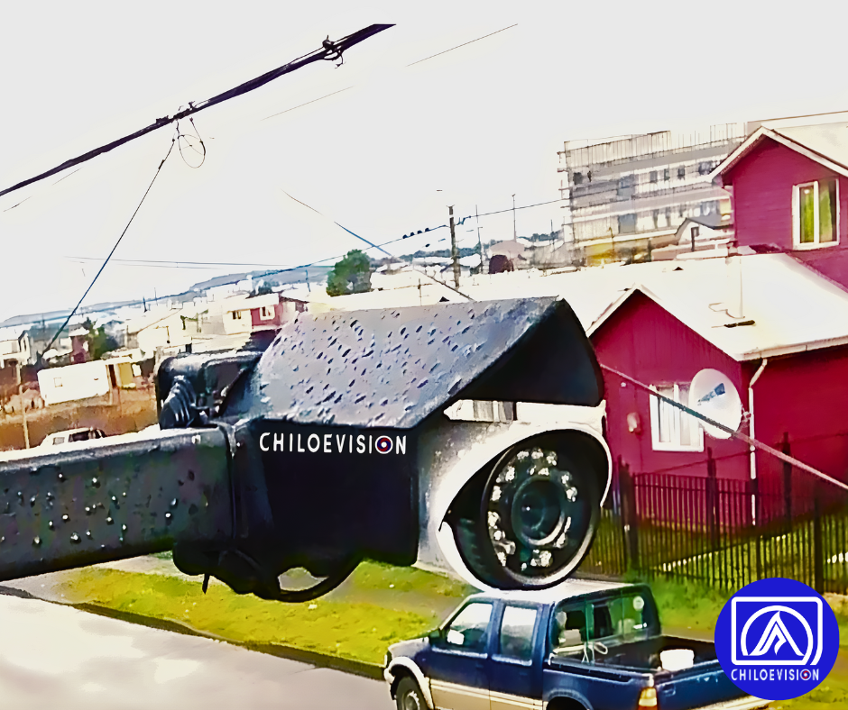 Instalación de Cámara de Seguridad con Soporte Metálico en Queilen Chiloé
